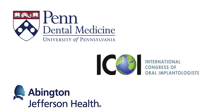 Dr. Spina Memberships & Affiliations- Penn Dental, Abington Memorial Hospital, International Congress of Oral Implantologists (ICOI)